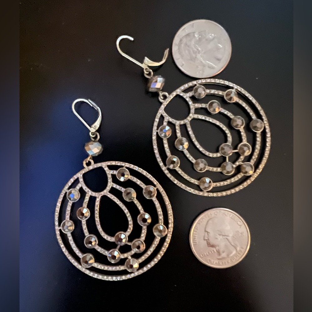 Gorgeous glittery drop earrings